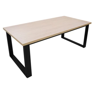 Stół do jadalni stół do salonu stół jadalniany stół rozkładany duży stół loftowy stół industrialny płyta laminowana nogi metalowe czarne ST-79