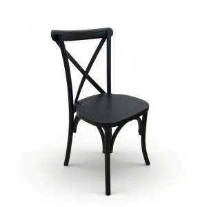 Krzesło cross back krzesło ślubne krzesło drewniane krzesło bankietowe krzesło rustykalne boho do jadalni krzesło weselne drewno bukowe kr-64