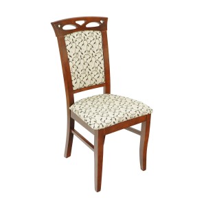 Krzesło drewniane tapicerowane do jadalni restauracji  bukowe styl klasyczny KR-19