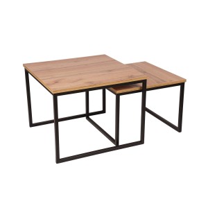 Zestaw stolików kawowych zestaw ław do  kawiarni biura loft nowoczesne stoliki zestaw industrialny   Ł-19