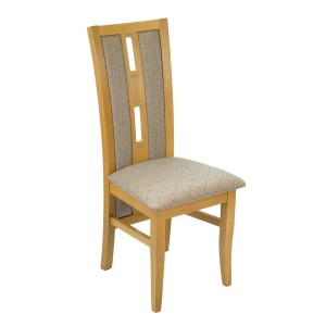 Krzesło drewniane tapicerowane bukowe styl klasyczny rustykalny nr 347