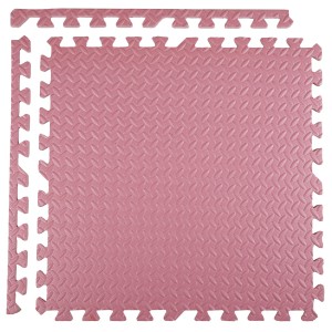Mata piankowa puzzle piankowe mata pod basen ogrodowy ochronna różowa