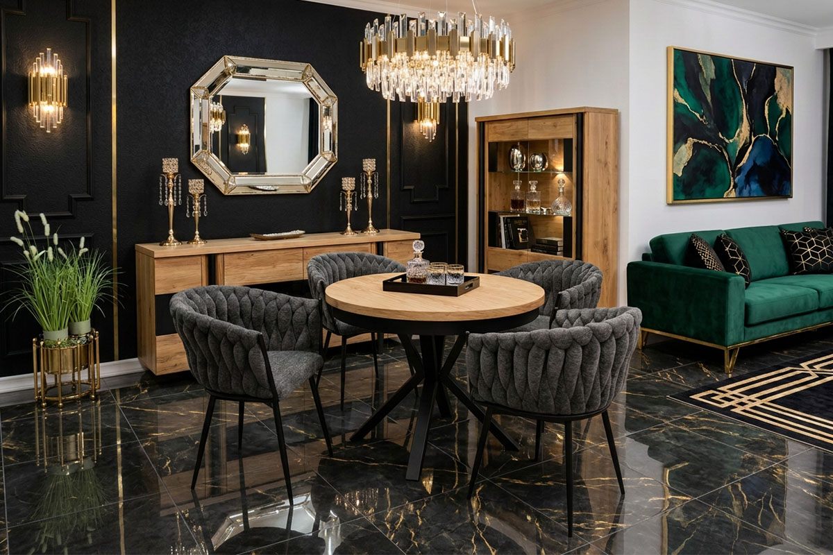 Krzesła glamour do salonu i jadalni - jak wybrać